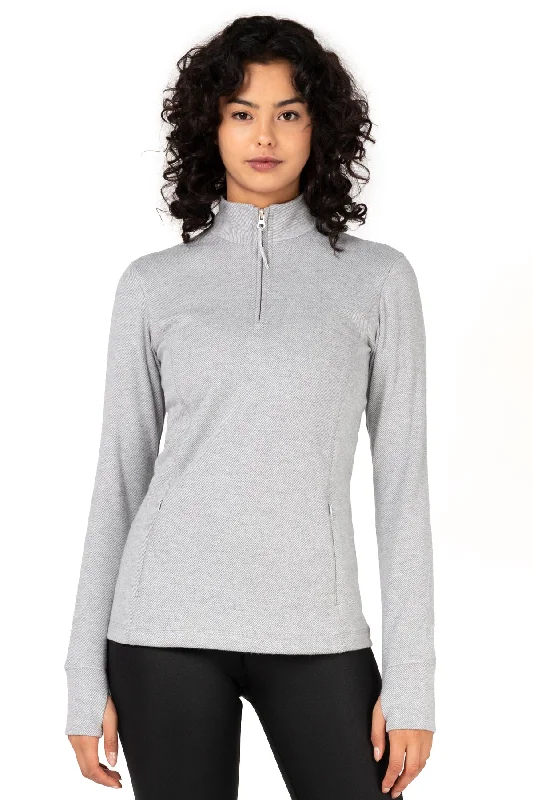 Equinox 1/4 Zip Double Brushed Jacquard Sweater