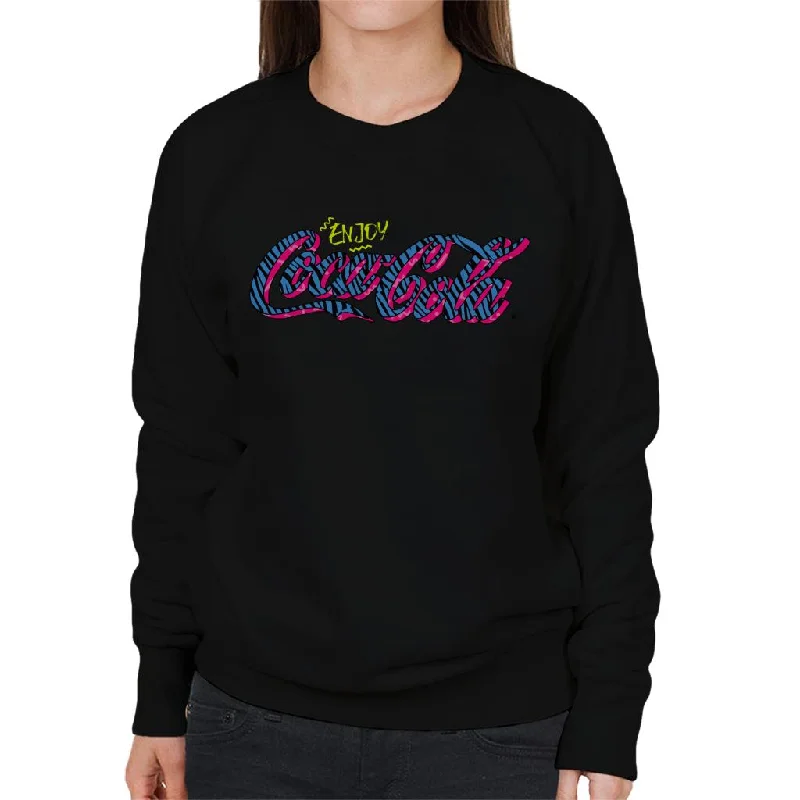 Coca Cola Retro Zebra Logo Women's Sweatshirt