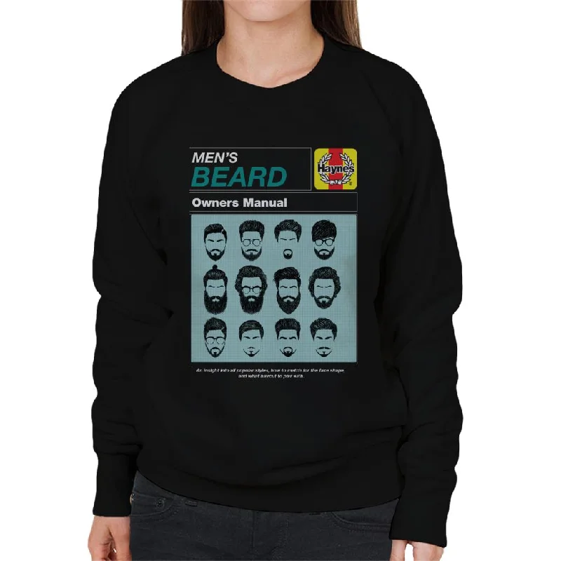 Haynes Mens Beard Owner Manual Women's Sweatshirt