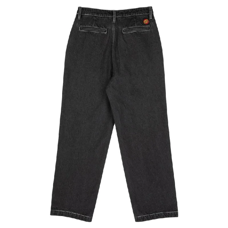 Santa Cruz Womens Pant Nolan Slouch - Black Wash Denim