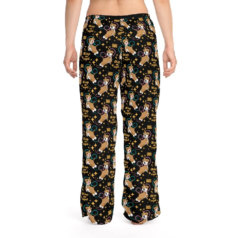 ONE SIZE Women's Pajama Pants: All Dogs Are Magical Piticorn