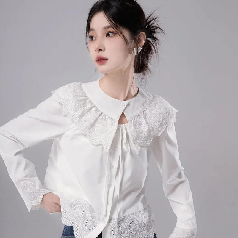 Angelic Lace Collar Blouse