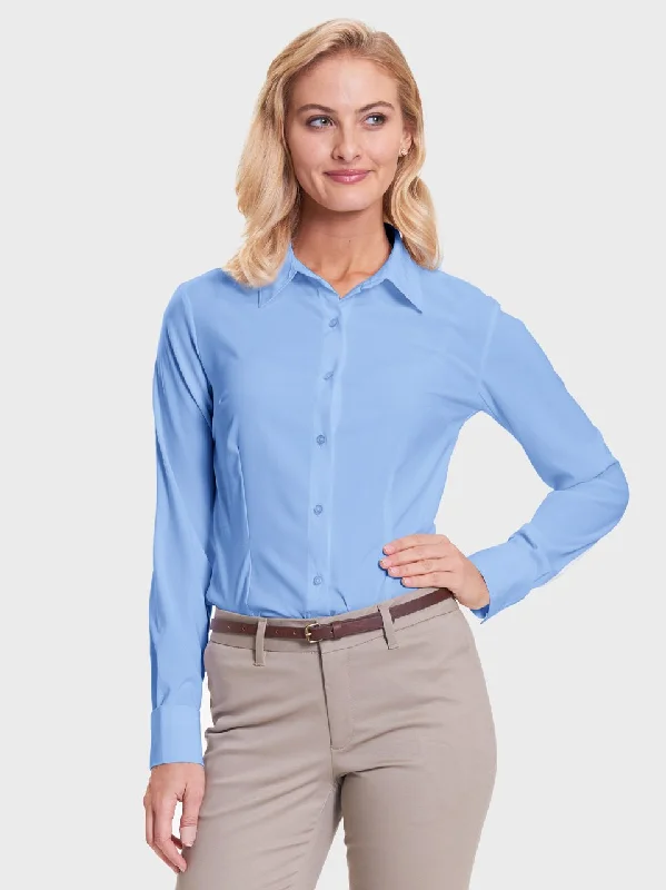 Ladies' Classic Blouse - Peri Blue