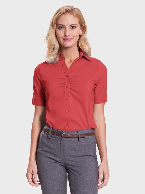 Ladies' Victoria Blouse - Sunset Red