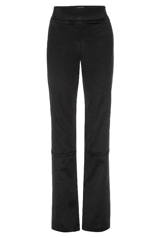 SHILOH Black Satin Pant