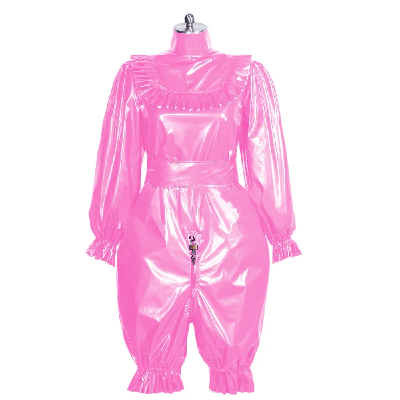 Lockable Slutty Sissy Blouse & Bloomers Set