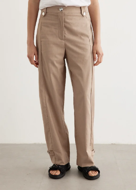 Melange Stripe Suiting Pants