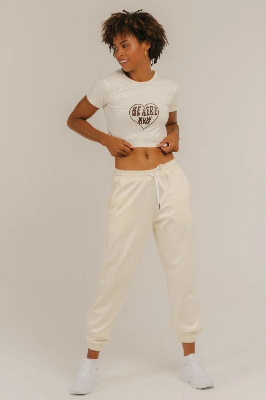 'Be Here Now' Baby Tee + Jorden Pants Set