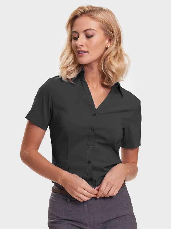 Ladies' Perfect Blouse Short Sleeve - Black