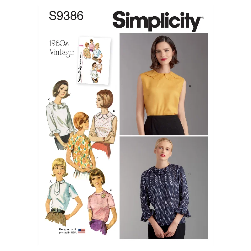 Simplicity Pattern 9386 Miss Set Of Blouse