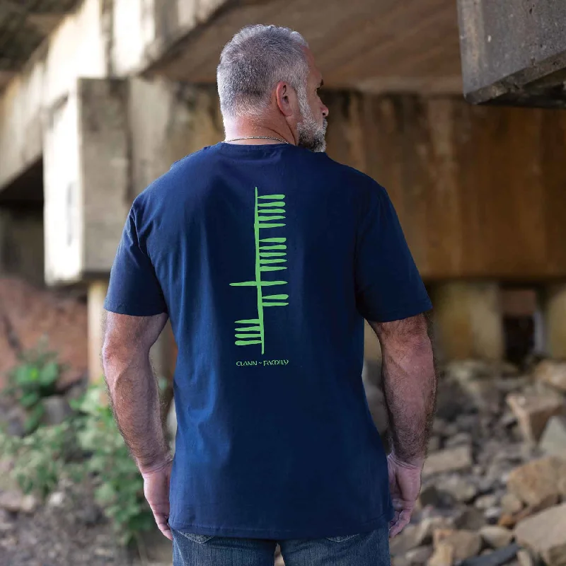 Ogham Family T-Shirt, Navy