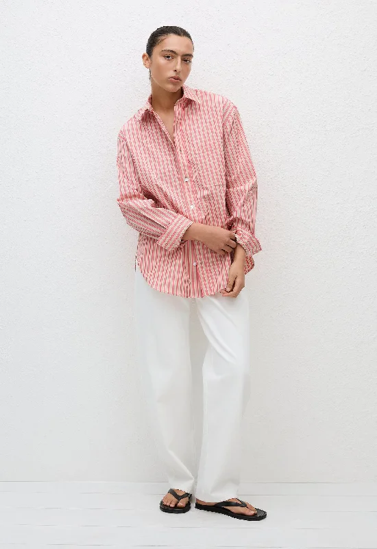 Classic Stripe Shirt - Rose Stripe