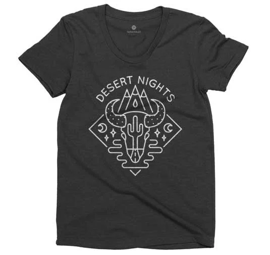 Desert Nights Women's Tee - Triblack