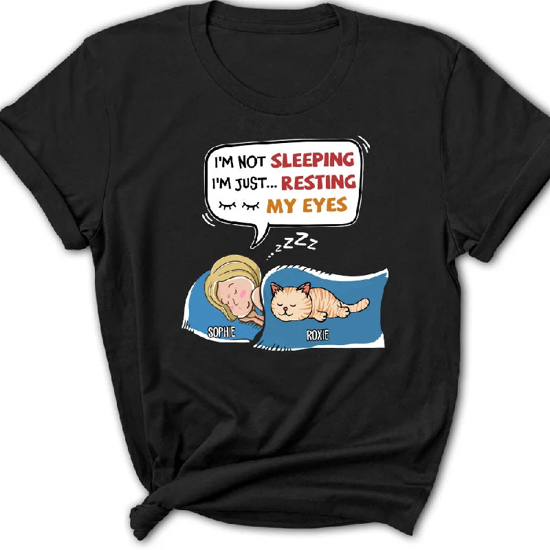 I'm Not Sleeping - Personalized Custom Women's T-shirt