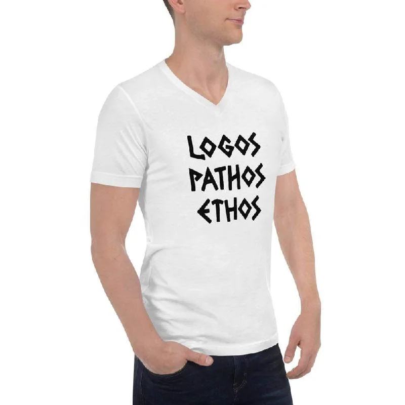 Logos Pathos Ethos - Unisex V-Neck T-Shirt