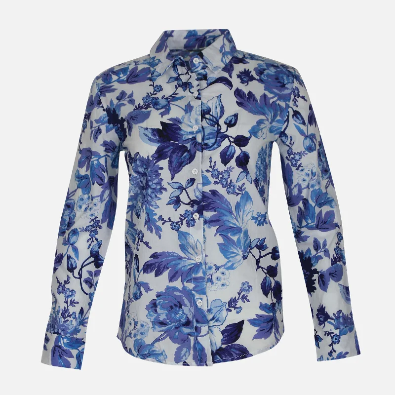 LADIES PRINTED COTTON SHIRT