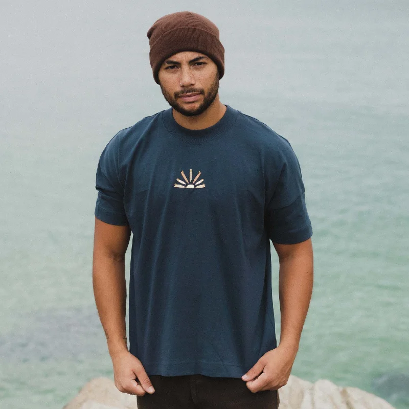 Surfer Sunrise Oversized Unisex T-Shirt