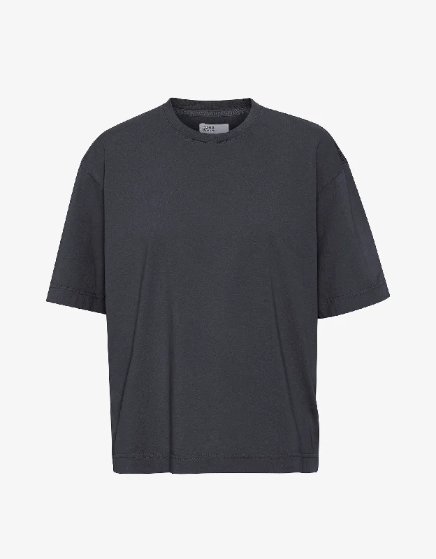 Oversized Organic T-Shirt - Lava Grey