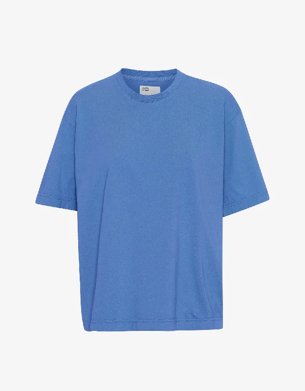 Oversized Organic T-Shirt - Pacific Blue