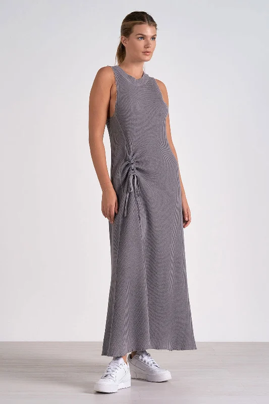 CINCH DETAIL MAXI DRESS