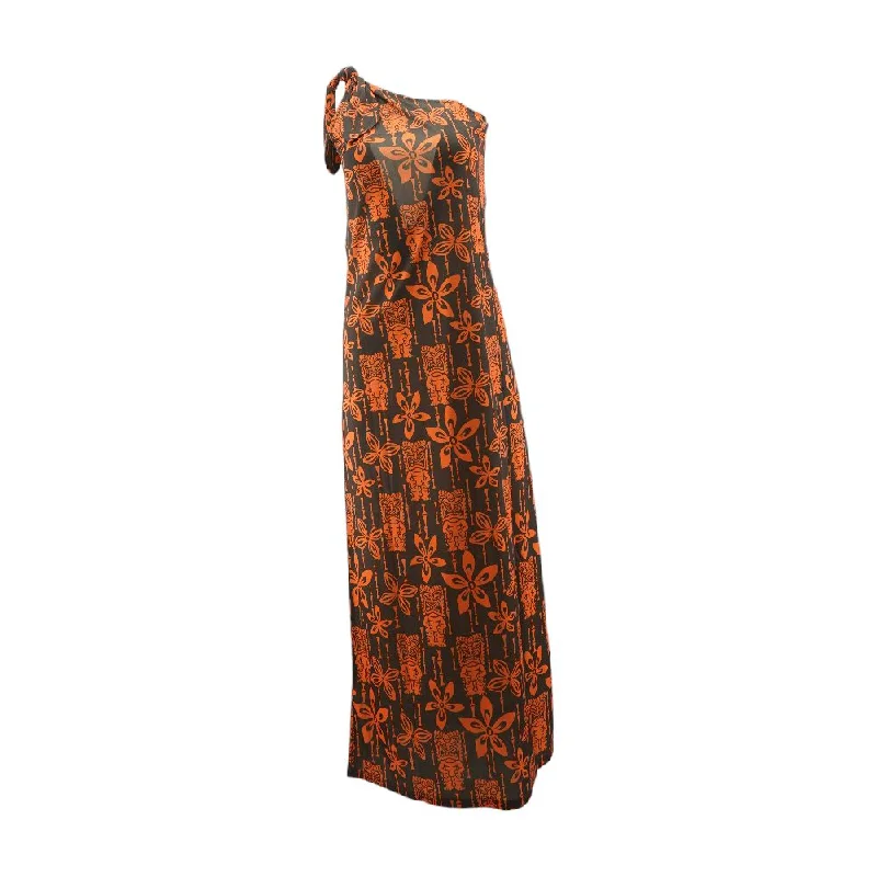 Orange Misc Maxi Dress