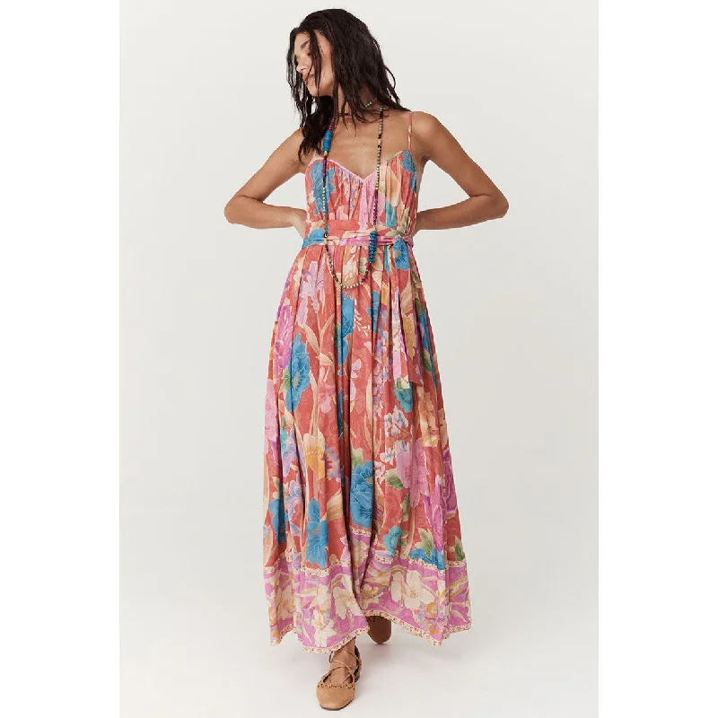 Painters Garden Strappy Maxi Dress