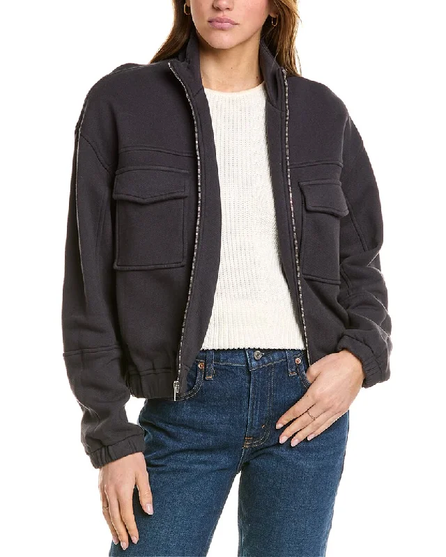 Monrow Seamed Bomber Jacket