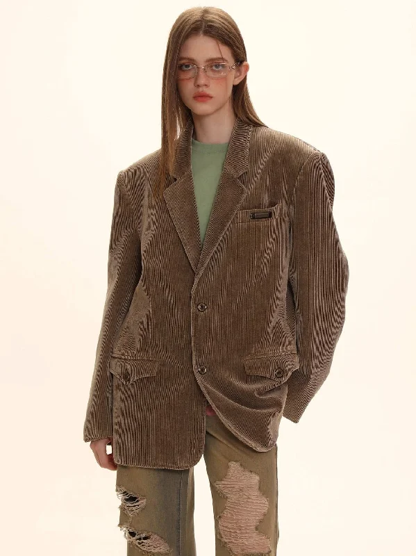 Corduroy Oversize Retro Jacket