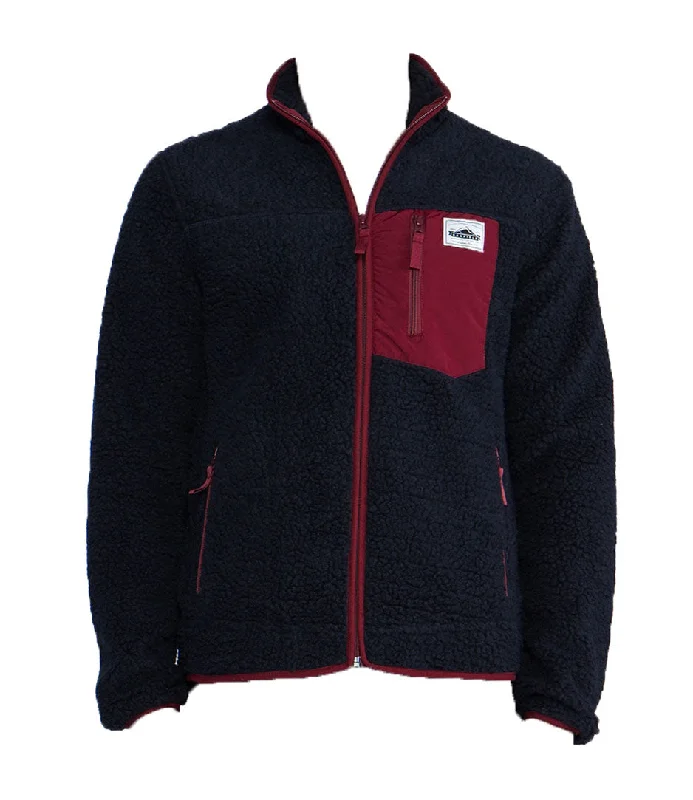 Penfield Women's Navy and Red Lavic Pile Fleece Jacket $109 NWT