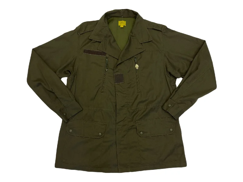 ROBERTA ROLLER RABBIT Women's Olive Embroidered Army Jacket $275 NEW