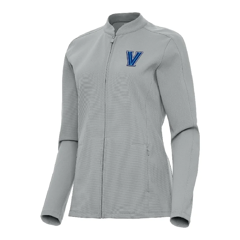 Ladies Villanova Wildcats Regard Full Zip Grey Jacket