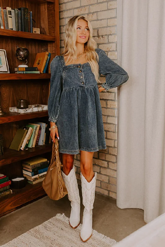 Derby Darling Denim Mini Dress